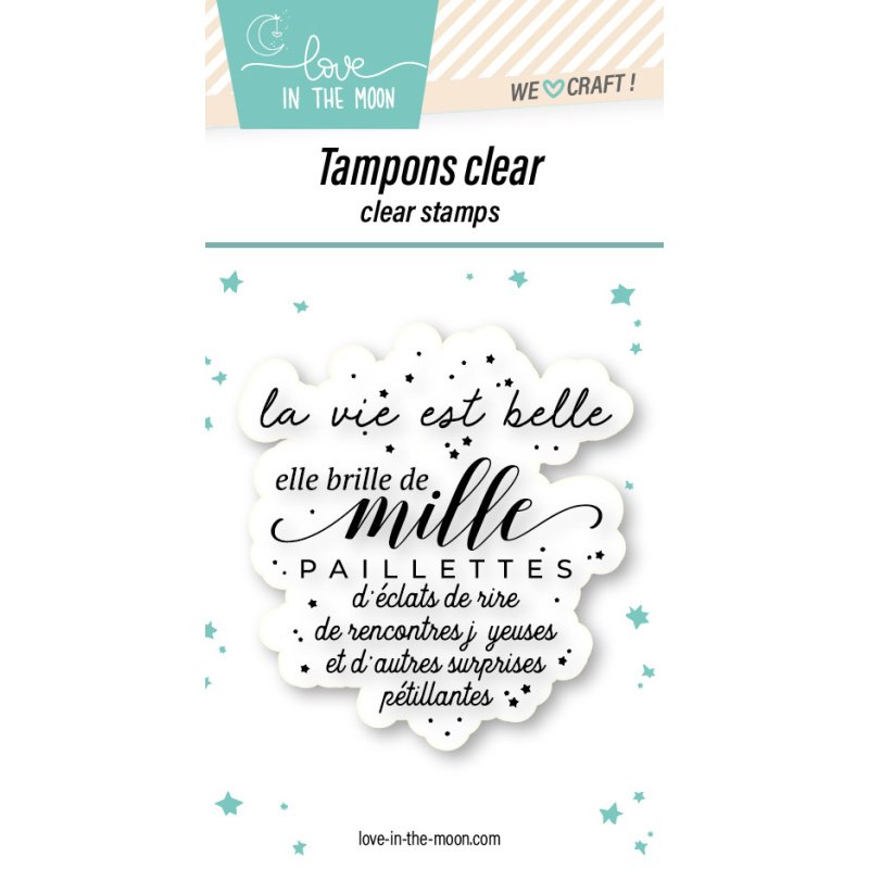 Tampon grande expression "La Vie Est Belle"
