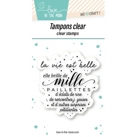 Tampon grande expression "La Vie Est Belle"