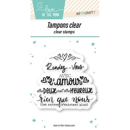 Tampon grande expression "Rendez-Vous Avec L’Amour"