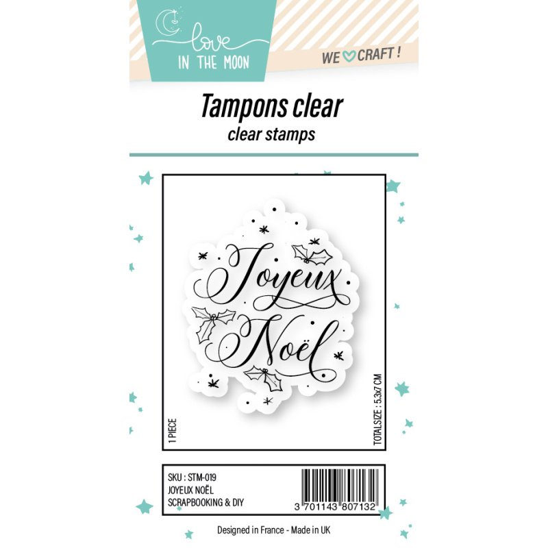 Tampon grande expression "Joyeux Noël"