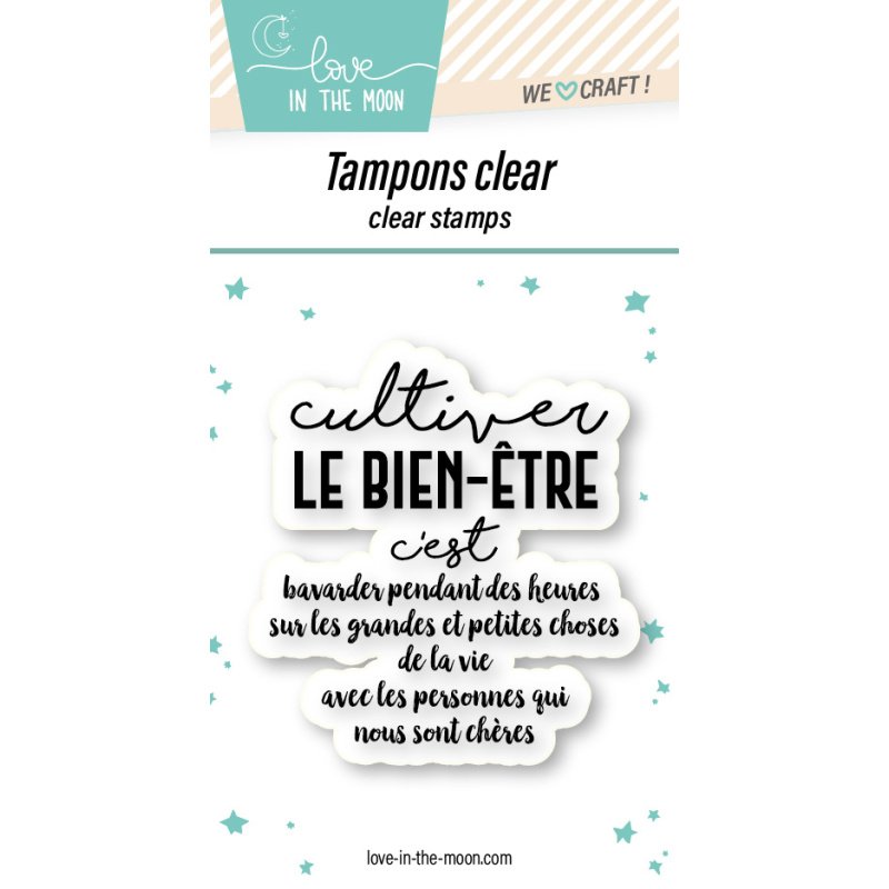 Tampon grande expression "Cultiver Le Bien-Être"