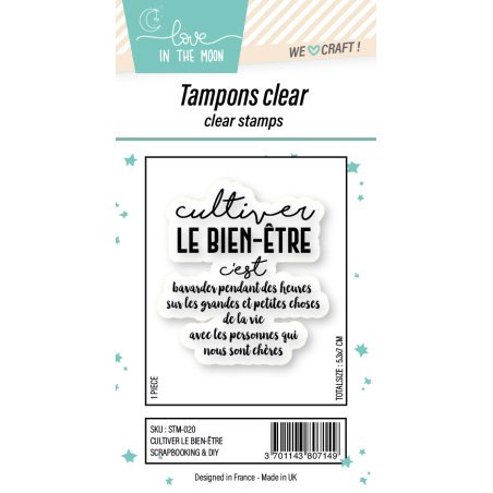 Tampon grande expression "Cultiver Le Bien-Être"