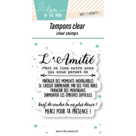 Tampon grande expression "L’Amitié"