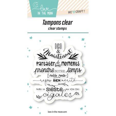 Tampon grande expression "Ici & Maintenant"