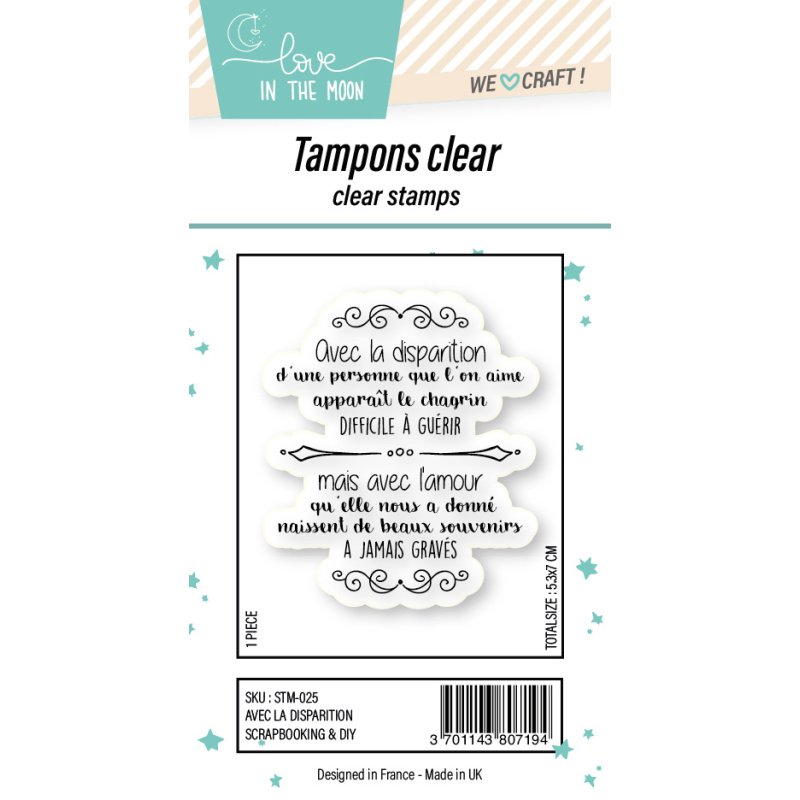 Tampon grande expression "Avec La Disparition"