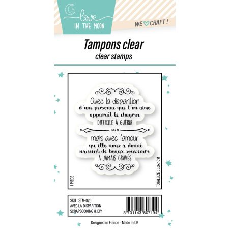 Tampon grande expression "Avec La Disparition"