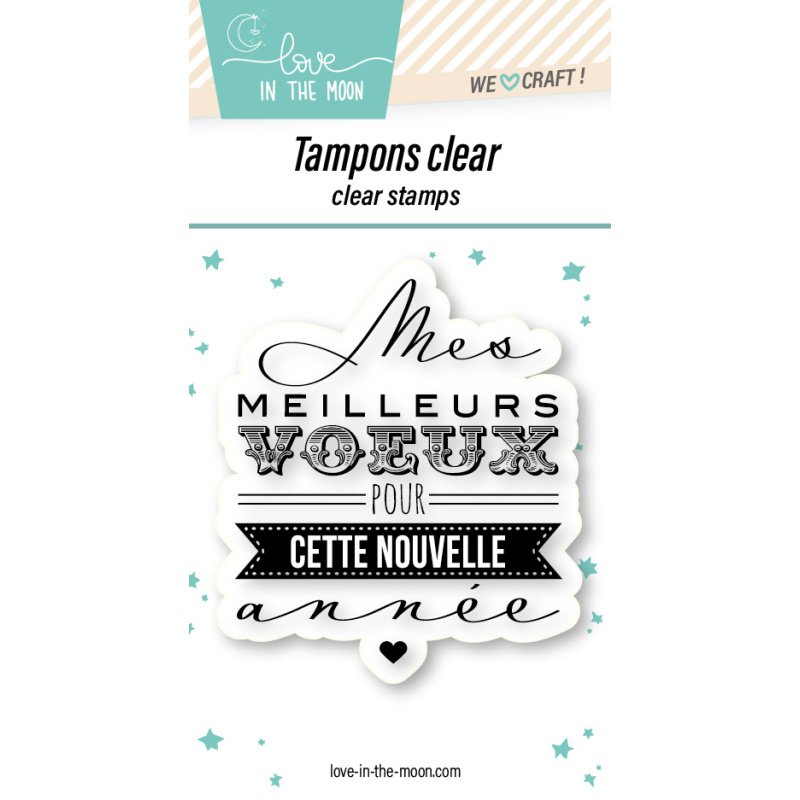Tampon grande expression "Mes Meilleurs Vœux"