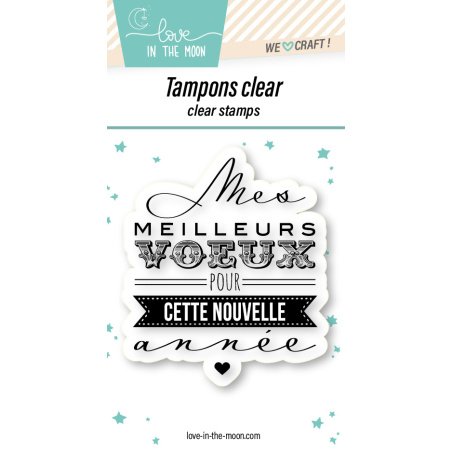 Tampon grande expression "Mes Meilleurs Vœux"