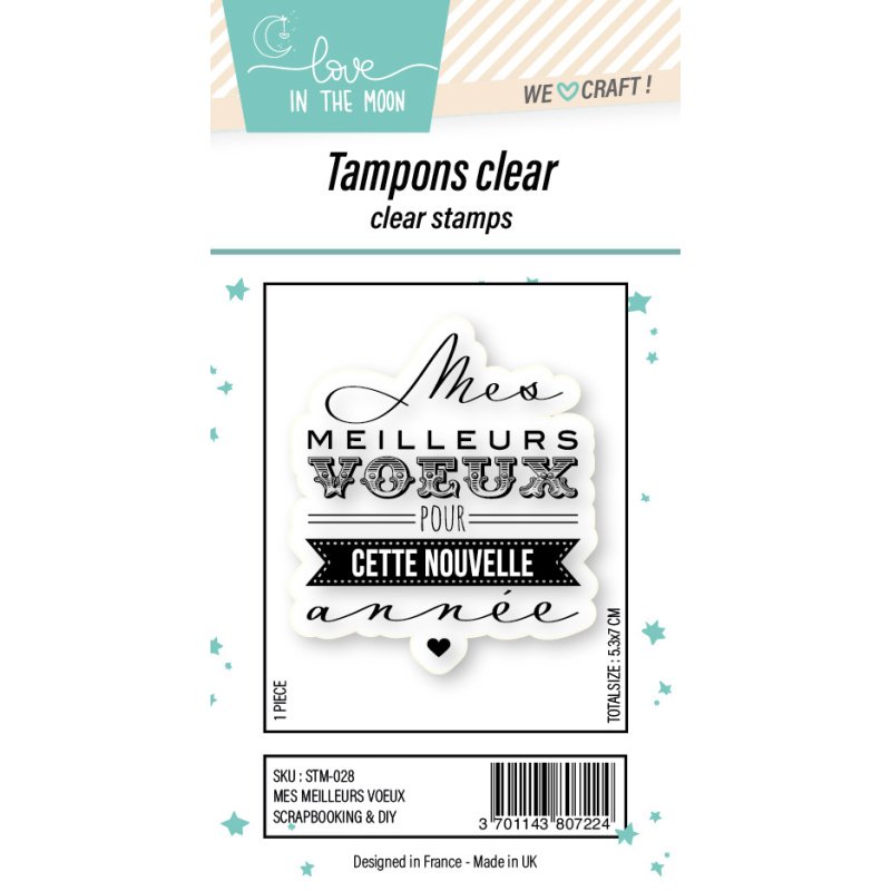 Tampon grande expression "Mes Meilleurs Vœux"