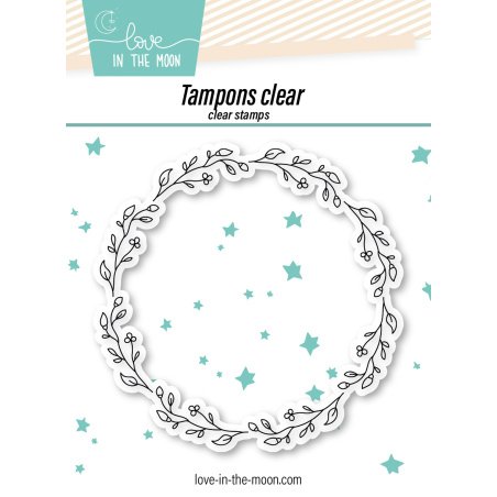 Tampon cadre pour expression de la série STM  "Joli Contour En Feuillage Fin"