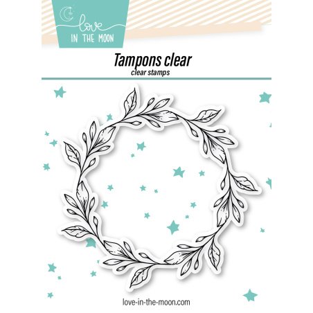 Tampon cadre pour expression de la série STM  "Couronne De Feuillage"