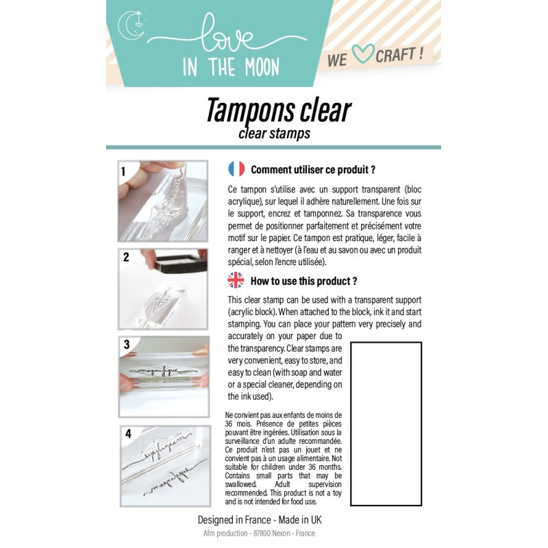 Tampon clear "Parfum, Fleurs Et Textes Vintage"