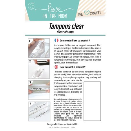 Tampon clear "Miroir Au Cœur Fleuri"