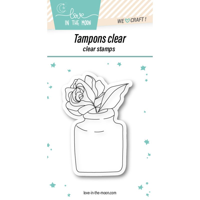 Tampon "Rose Dans Son Joli Vase"