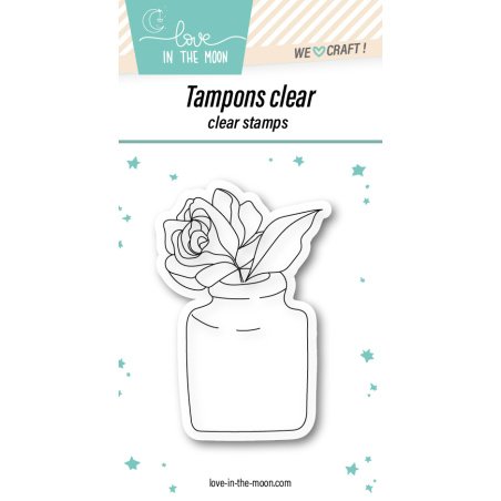 Tampon "Rose Dans Son Joli Vase"