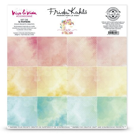 Set de 12 papeles de la...