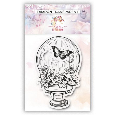 Tampon - Vintage papillons & écrire