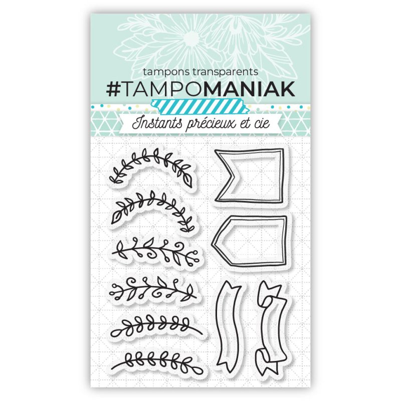 Tampon ornements - 7,5x7cm