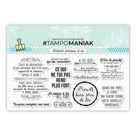 Set de 11 tampons clear A tes cÃ´tÃ©s - 10x21cm