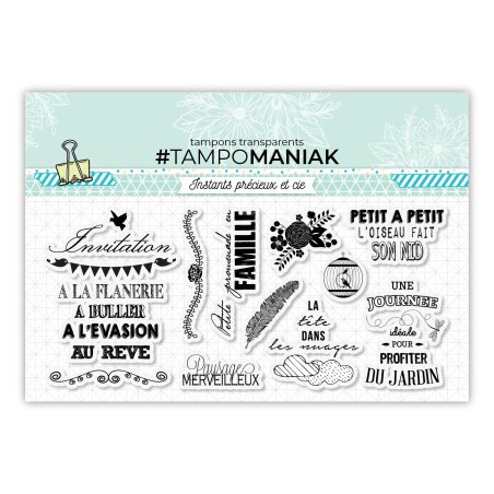 Set de 11 tampons clear Paysages merveilleux - 10x21cm