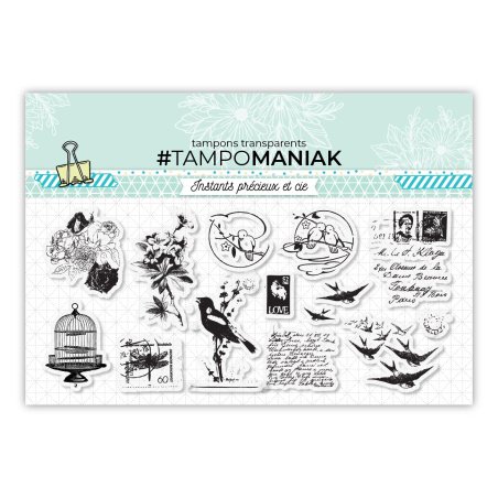 Set de 13 tampons sur le printemps - 10x21cm