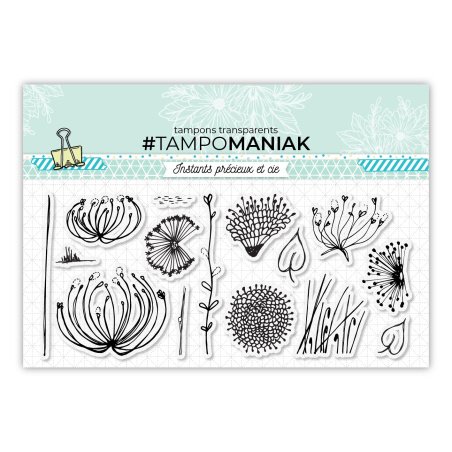 Sellos de hierba silvestre - 10x21cm