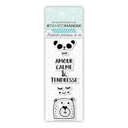 Tampon panda tendresse - 13x5,5cm