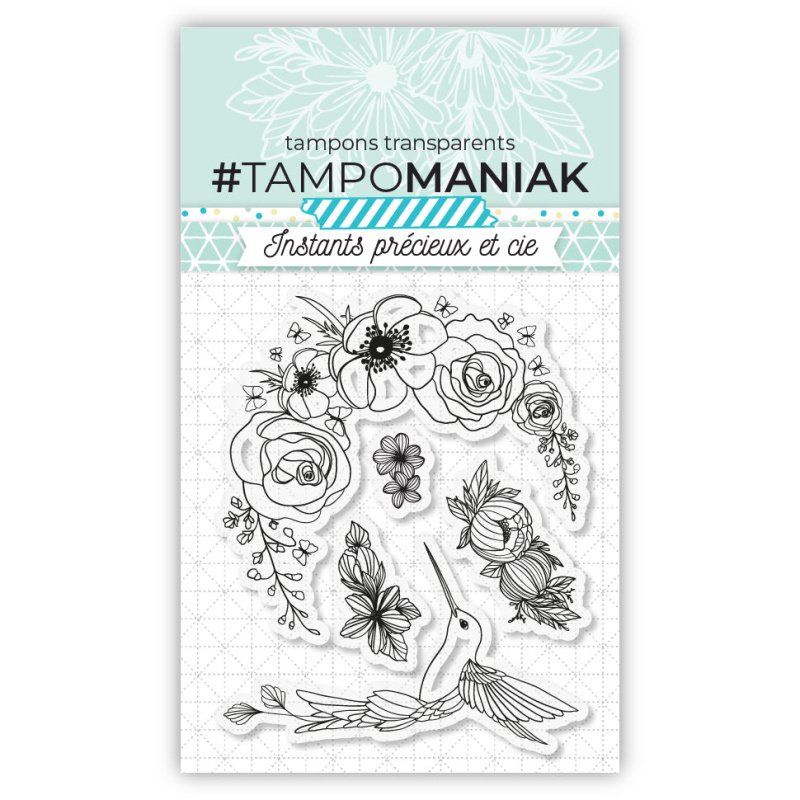 Tampon colibri - 7,5x7cm