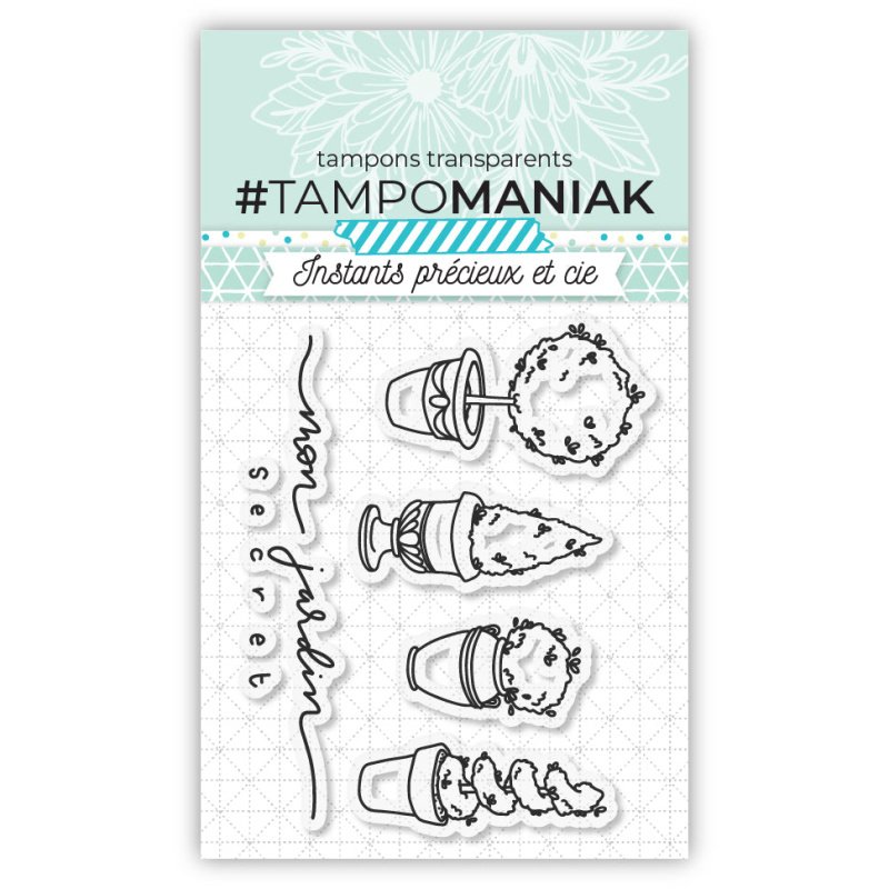 Tampon mon jardin secret - 7,5x7cm