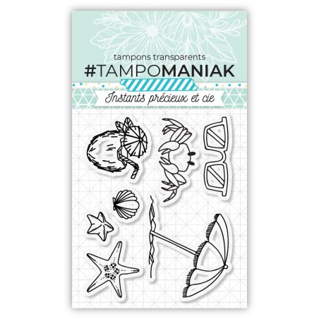 ¡Sello en la playa! - 7,5x7cm