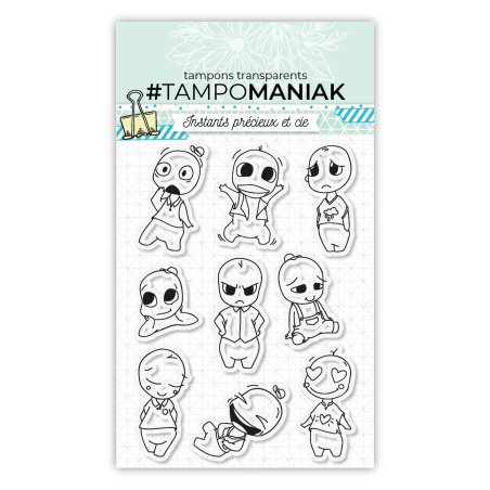 Tampon smileys garçons - 10x15cm