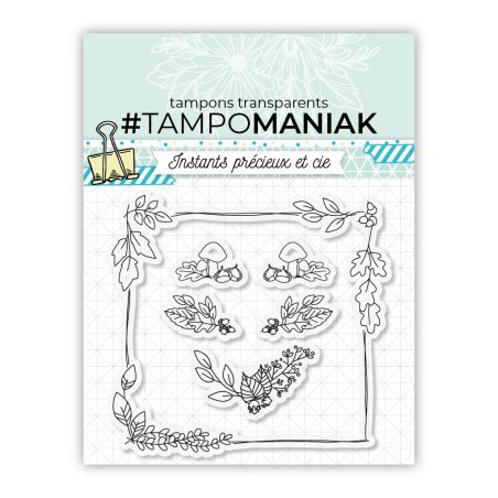 Tampon automne - 10x10cm