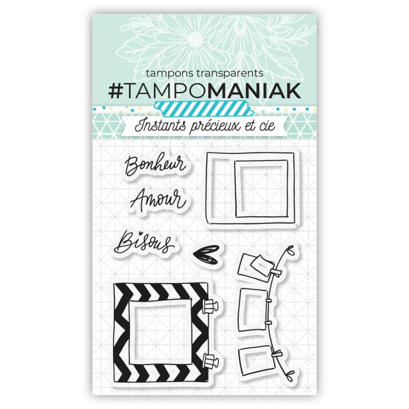 Bisous polaroid - 7,5x7cm