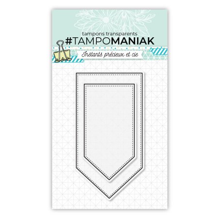 Sello de marcos de banderines puntiagudos 1 - 10x15cm