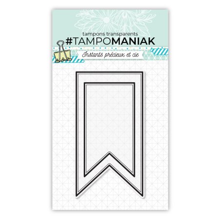 Tampon cadres fanions pointus 2 - 10x15cm