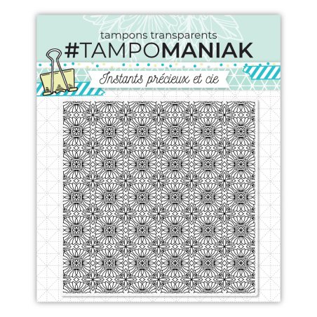 Tampon faïence motif 3 - 15x15cm