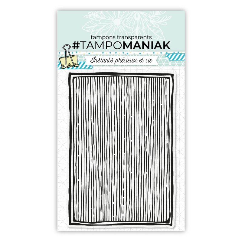 Tampon mm stries - 10x15cm