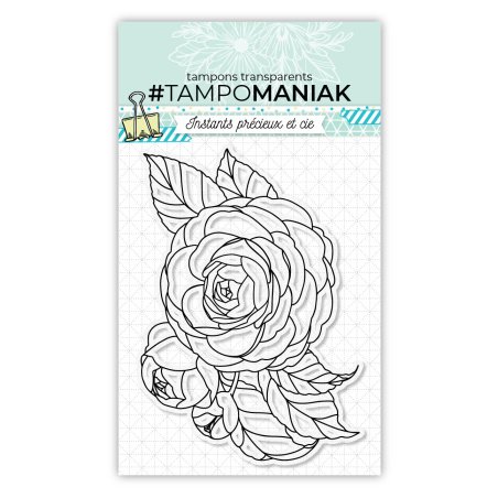 Tampon roses géantes - 10x15cm