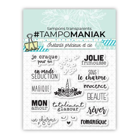 Planche de tampons - Séduction - 10x10cm