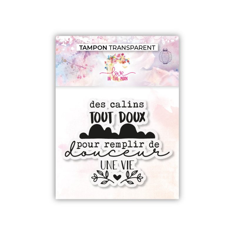 Tampon - Des câlins tout doux - 7,5x7cm