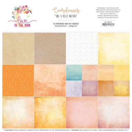 Set de 12 papeles coordinados - Qué hermosa naturaleza