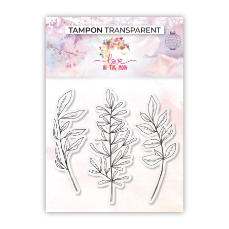 Lote de 3 sellos - Hojas y follaje - 10,5x10cm