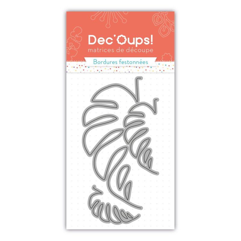 Set de 3 matrices de découpe philodendron - 24x11cm