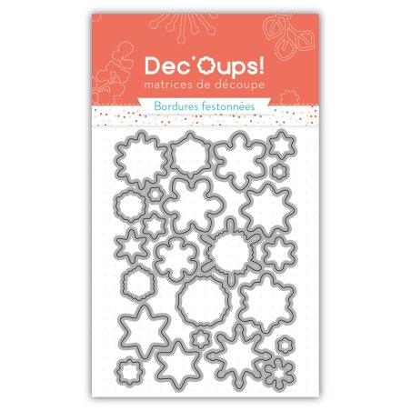Troquel de corte para crear bonitos copos de nieve -10x15cm-