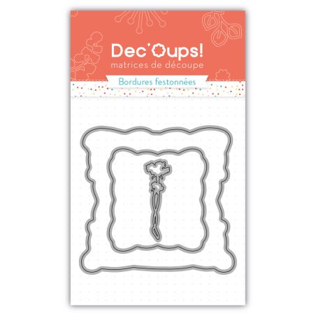 Set de 3 troqueles de corte combinados marco hexagonal -10x15cm-