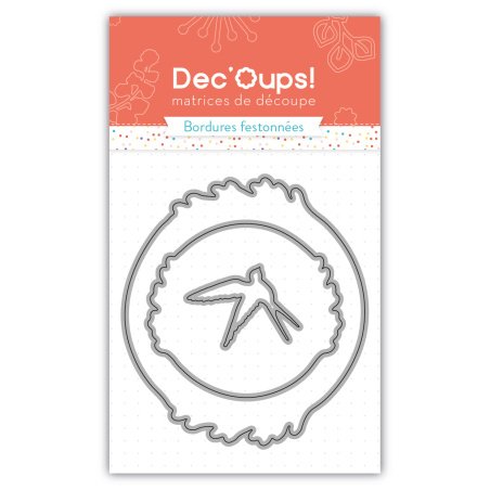 Set de 2 matrices de découpe cadres + 1 matrice oiseau -10x15cm