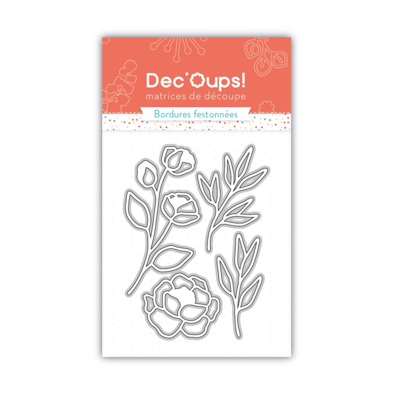 Matrices de découpe motifs floraux nature - 7,5x10cm