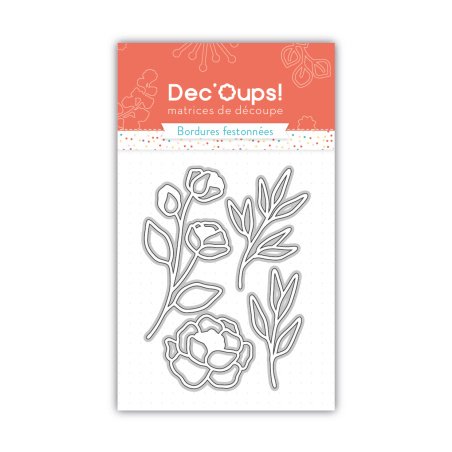 Matrices de découpe motifs floraux nature - 7,5x10cm