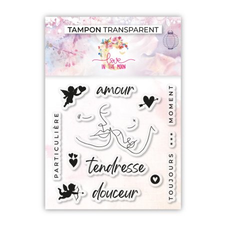 Set de 13 tampons - Amour & tendresse - 10,5x10cm