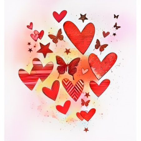 Tampon clear de fond Coeurs - 10x10cm